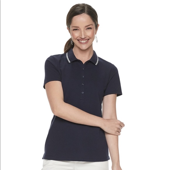 NWOT golf classic polo shirt teal short sleeve - Picture 5 of 6